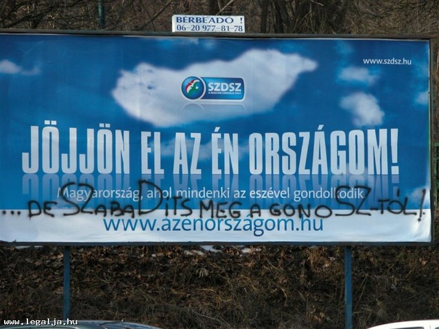 SZDSZ-plakát 2006. "Jöjjön el az én országom!"